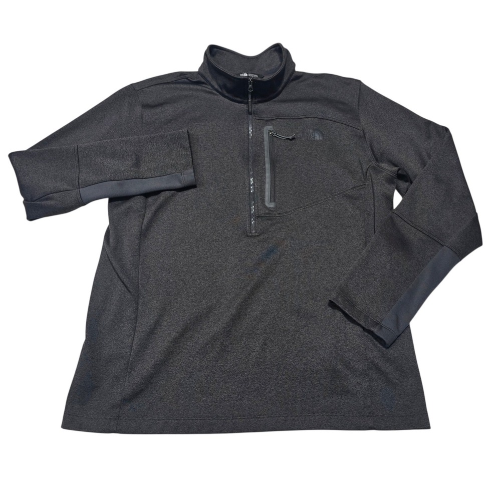 The North Face‎ Quarter Zip Pullover Mens XL Grey Skyline Fleece Activewear